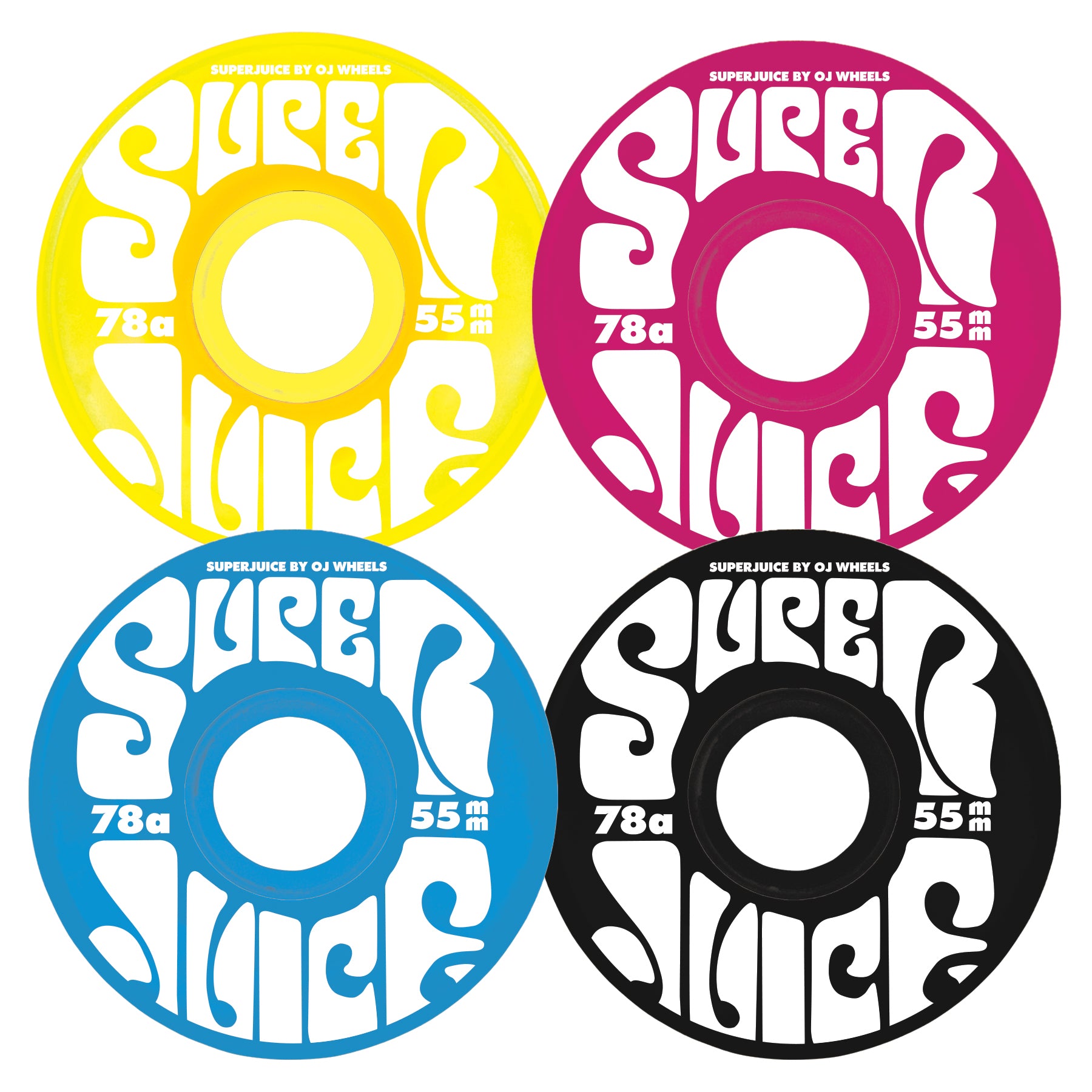 OJ Mini Super Juice CMYK 78a 55mm Skateboard Wheels