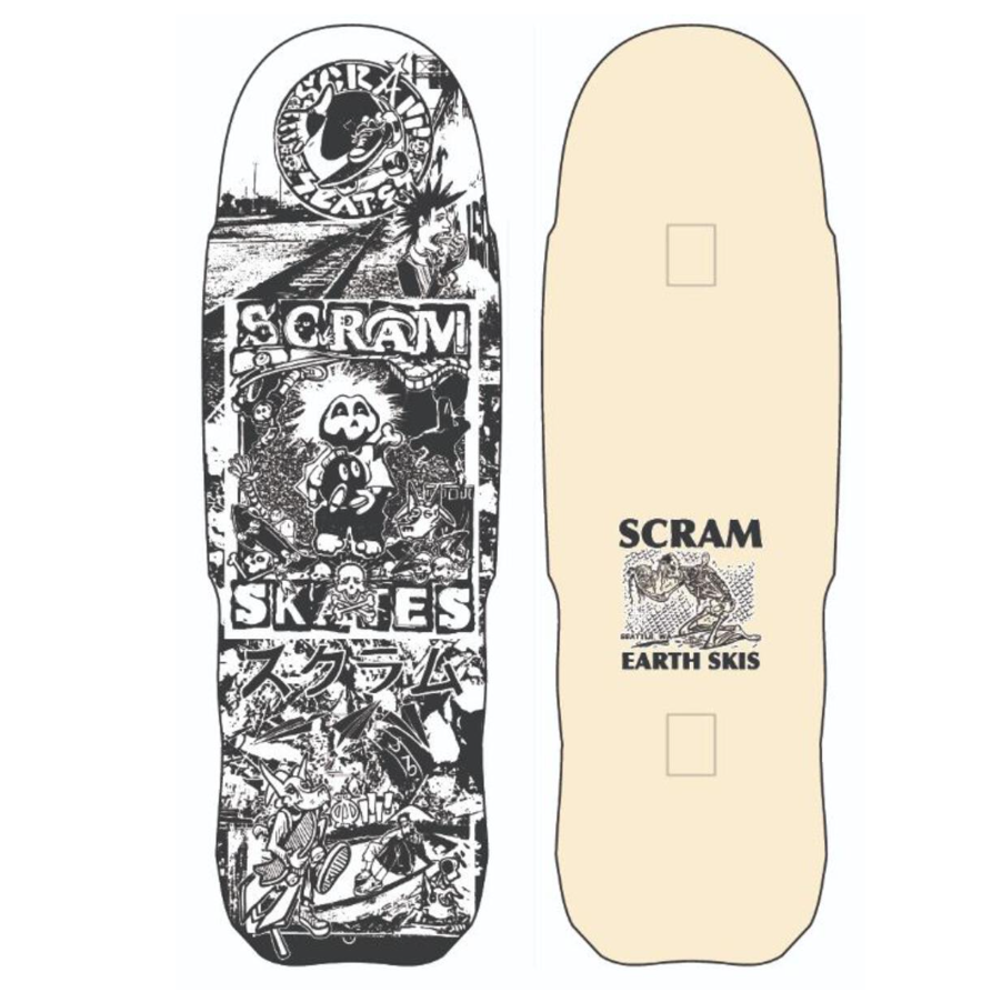 Scram Bomb Drop Shaped Skateboard Deck 10.5