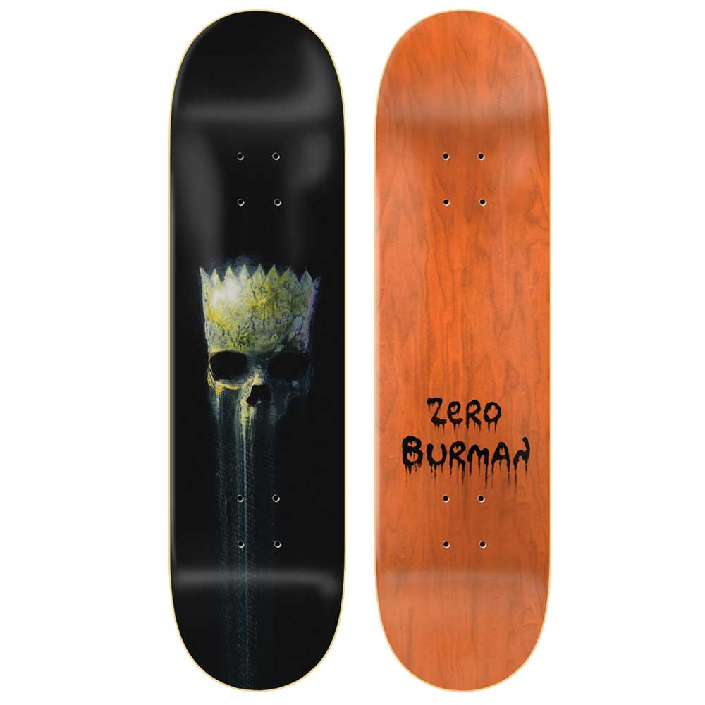 Zero Burman Springfield Horror Skateboard Deck 8.5