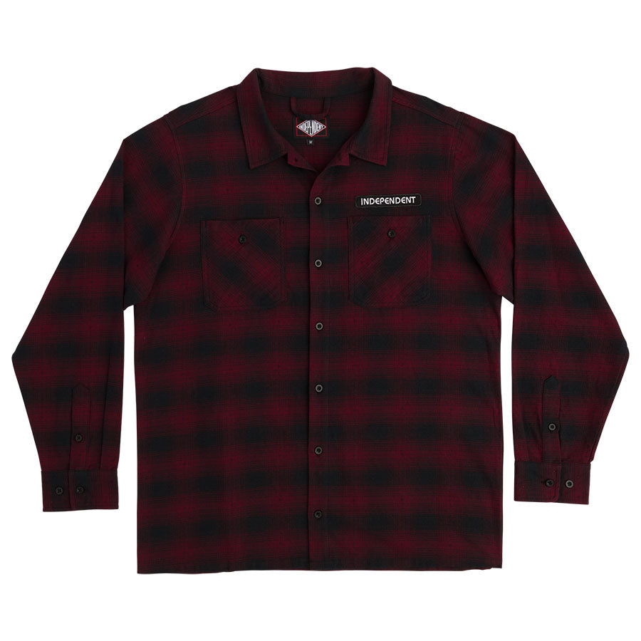 flannel shirt red 15367 Flannels Black Island