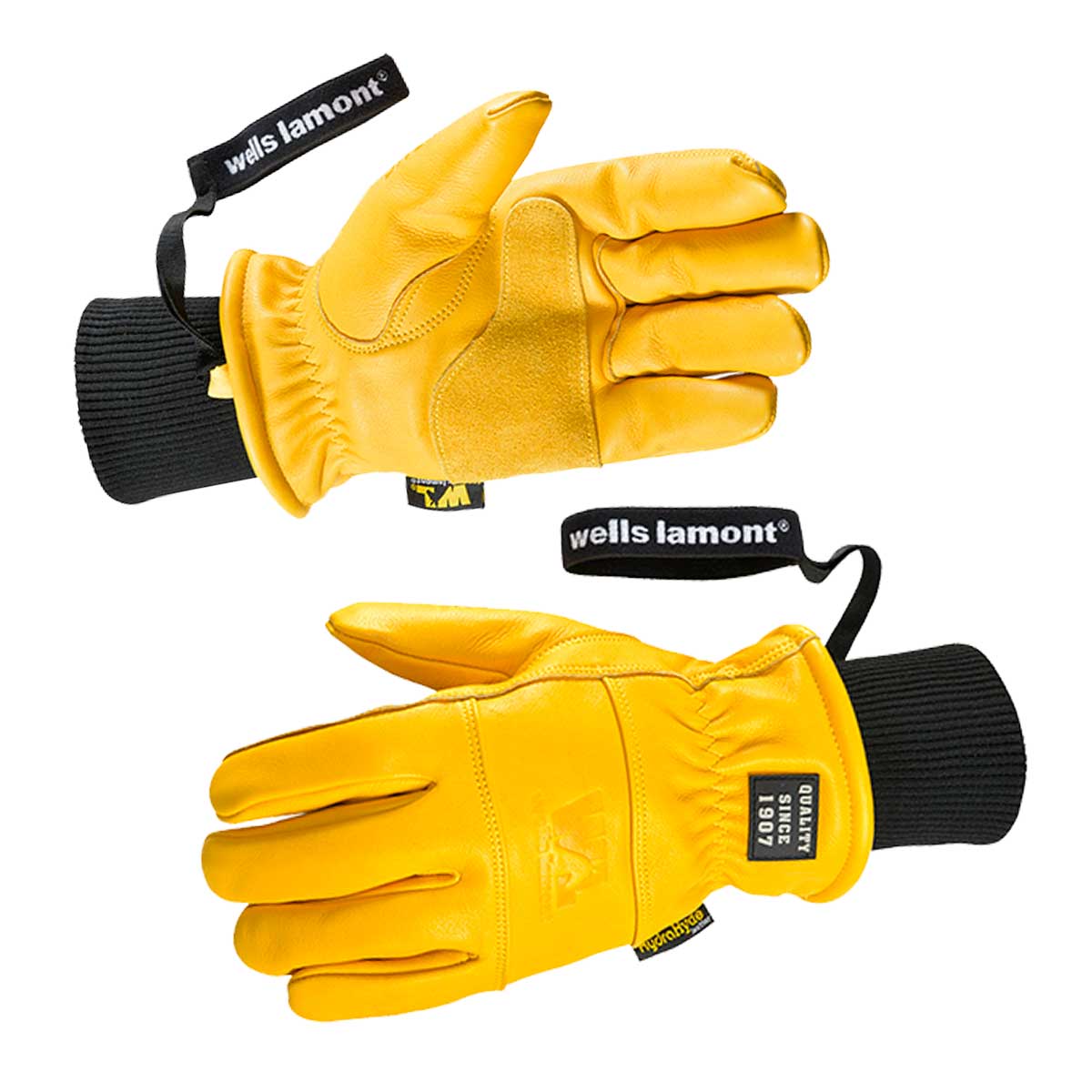 Wells Lamont Men's Leather Work Gloves Medium Size 6-pair
