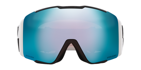 Oakley Line Miner™ Pro L Snow Goggles - 2025 Black White Duality Strap Prizm Snow Sapphire Iridium Lens + Bonus Prizm Torch Iridium Lens