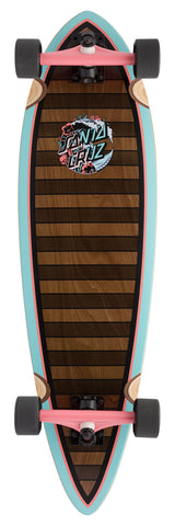 Santa Cruz Wave Dot Splice Pintail Cruzer Skateboard Complete - 9.2