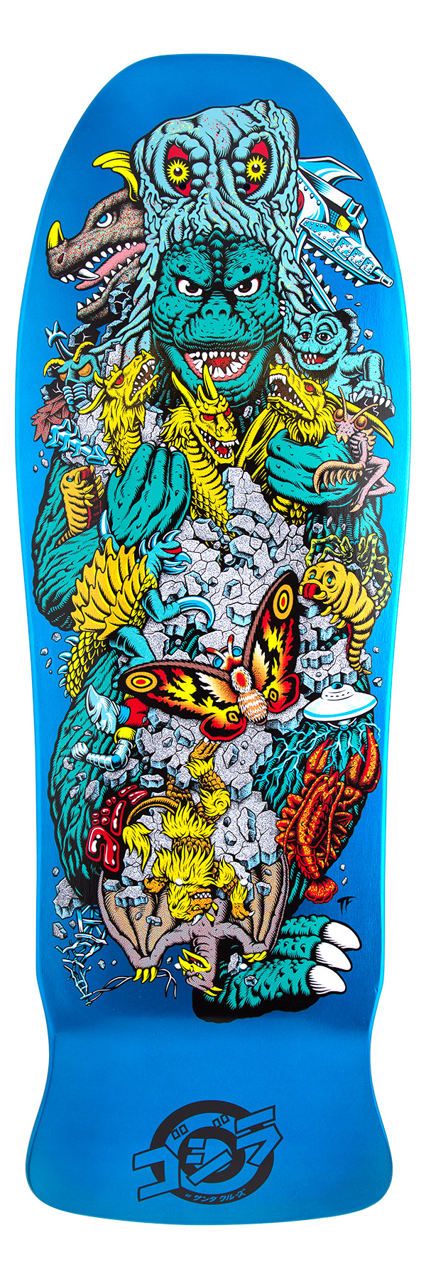 Santa Cruz Godzilla Kaiju Roskopp Skateboard Deck 10.125"