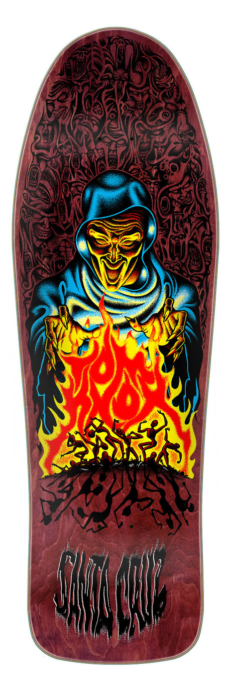 Santa Cruz Firepit Reissue Skateboard Deck 10.07"