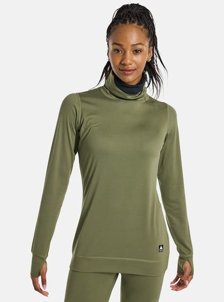 Burton Women's Midweight Base Long Neck Shirt 2025