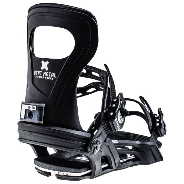 Bent Metal Binding Bolt Snowboard Bindings - 2024 Black