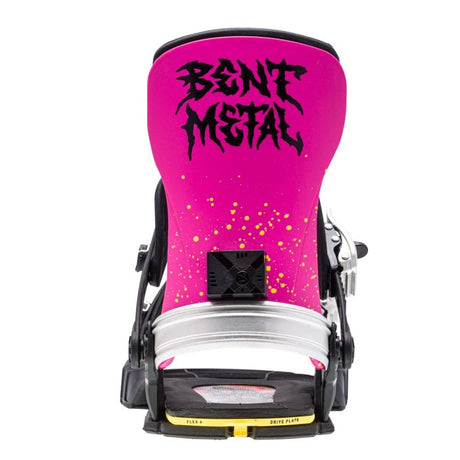 Bent Metal Binding Transfer Snowboard Bindings - 2024 Black/Pink