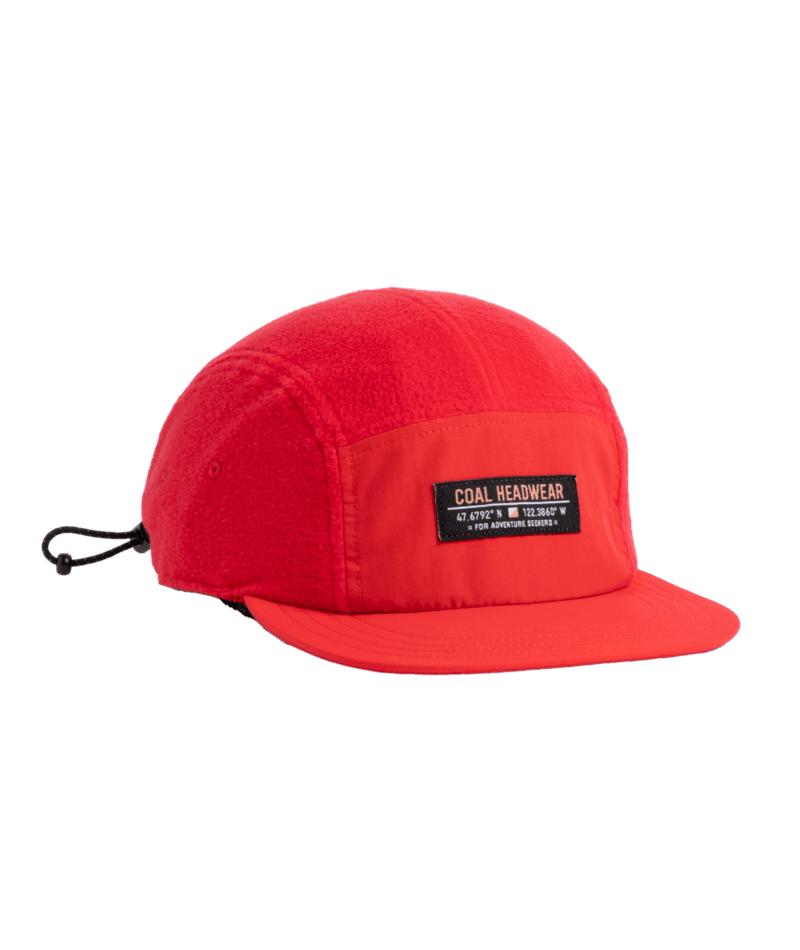 Coal Bridger Fleece 5 Panel Cap Cap - Power Red