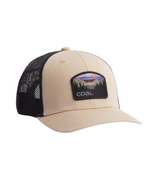 Coal Hauler Low Profile Trucker Cap - Khaki/Purple