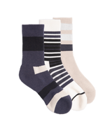 Coal Everyday Crew 3 Pack Socks - Stripe NAM