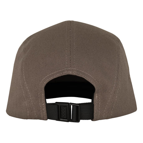 Independent Summit Scroll Camp 5-Panel Snapback Unstructured Low Hat - Charcoal Khaki