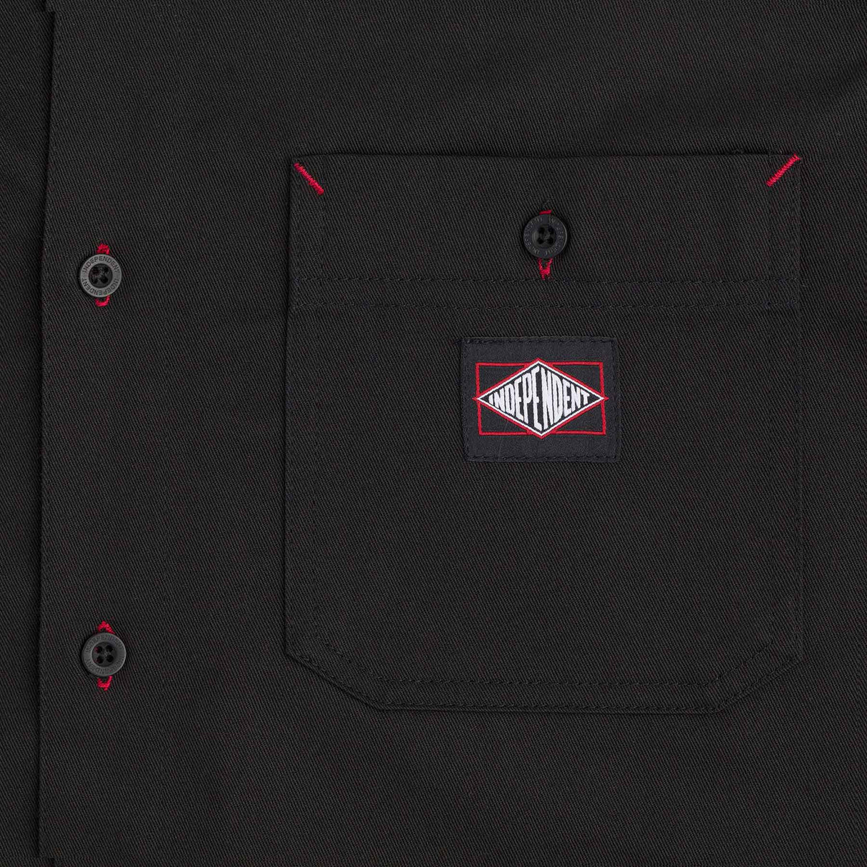 Independent Kirby Long Sleeve Work Top - Black