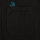 Santa Cruz Screaming Hand L/S Button Up Top - Black