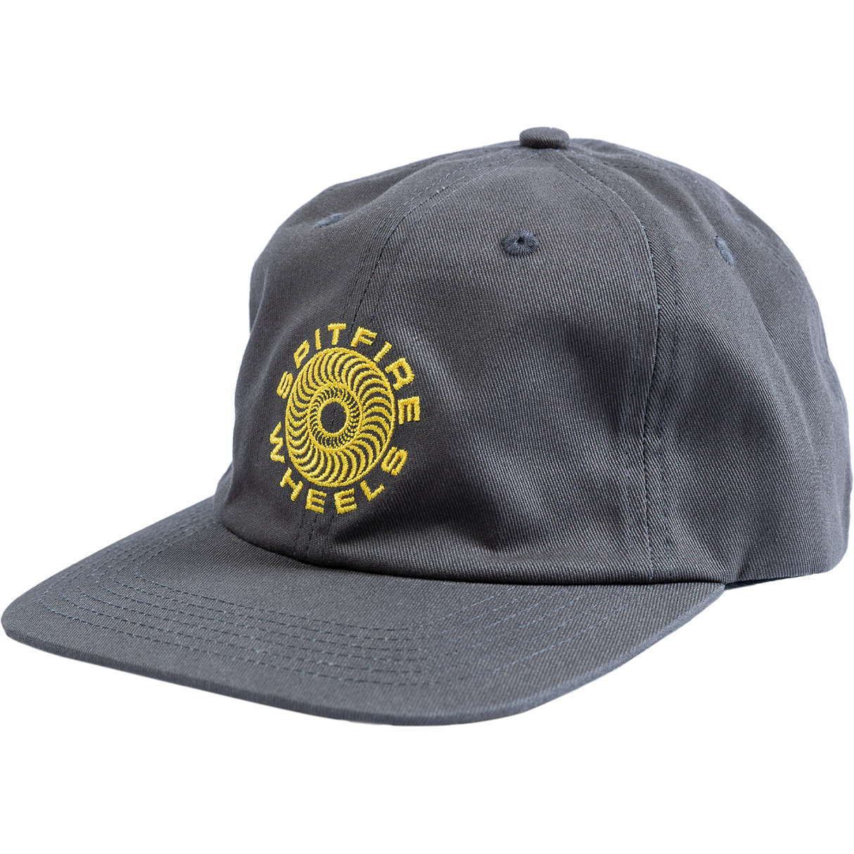 Spitfire Classic 87 Swirl Patch Snapback Hat - Charcoal/Gold