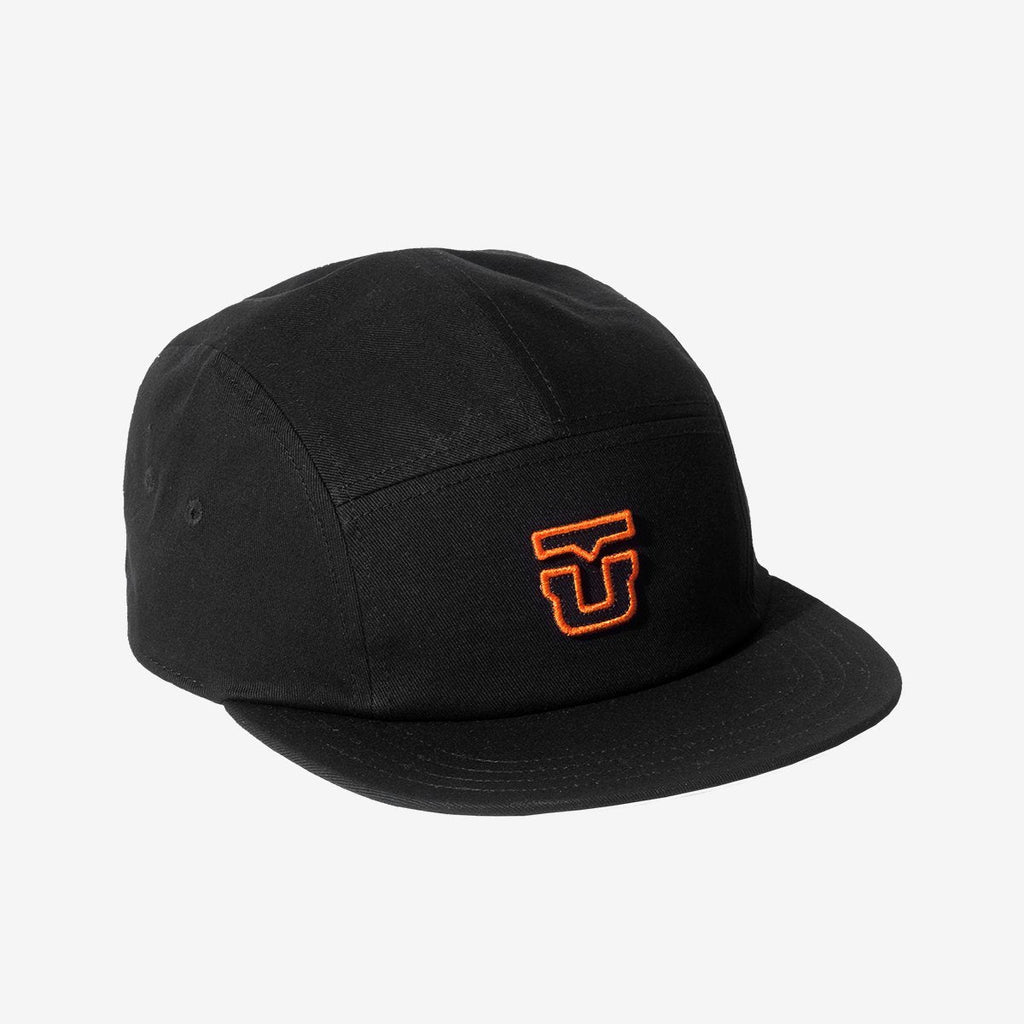 Union 5 Panel Cap Black/Orange