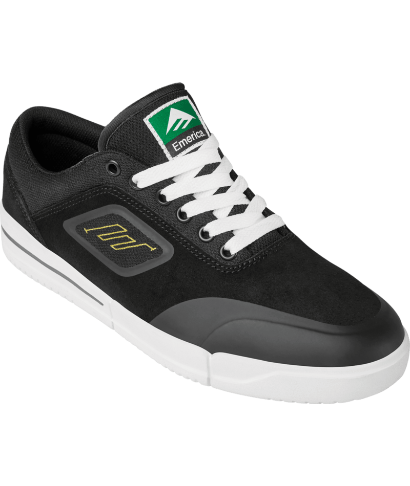 Emerica Phocus G6 Skate Shoes - Black White Gold