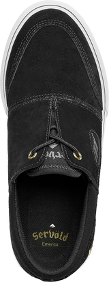 Emerica Servold Skate Shoes - Black/White/Gold