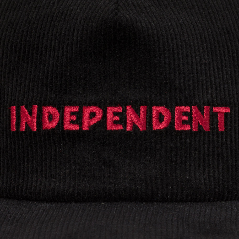 Independent Beacon Snapback Unstructured Mid Hat - Black