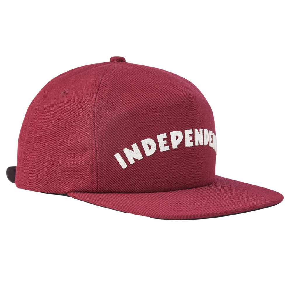 Independent Brigade Strapback Unstructured Mid Hat - Cardinal