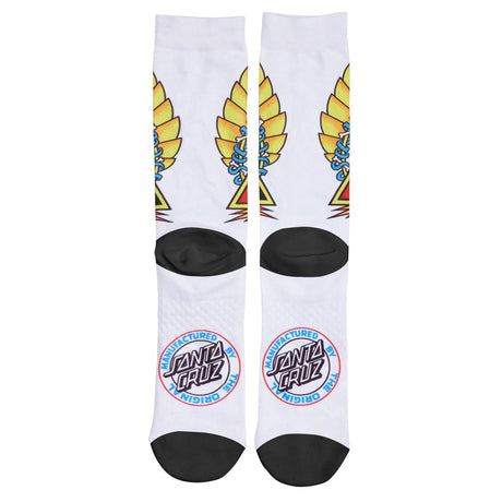 Santa Cruz Natas Screaming Panther Dress Socks - White