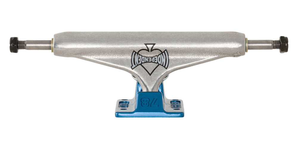 Independent Stage 11 Forged Hollow Cant Be Beat 78 Silver Ano Blue Skateboard Trucks