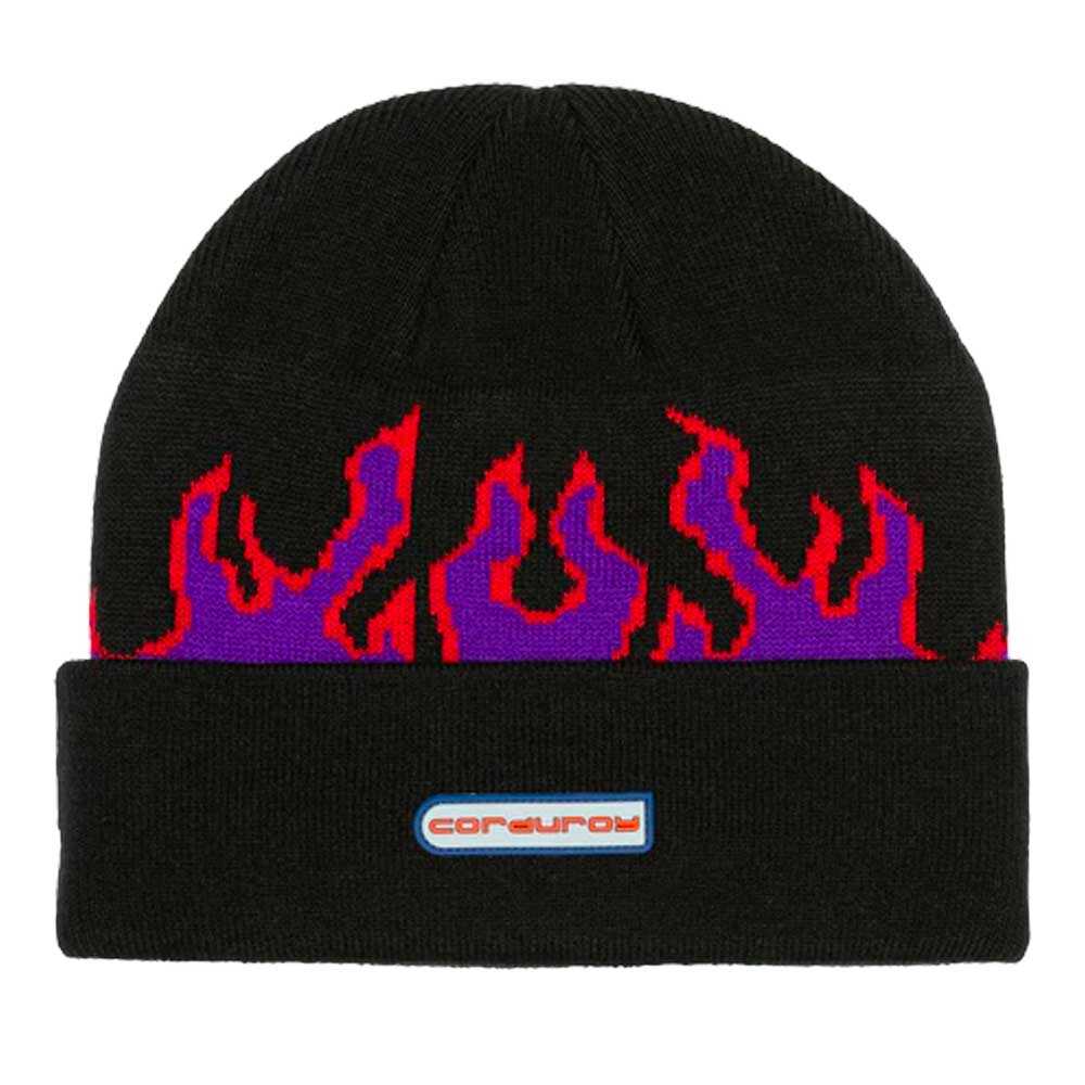 Corduroy 911 Beanie - Black