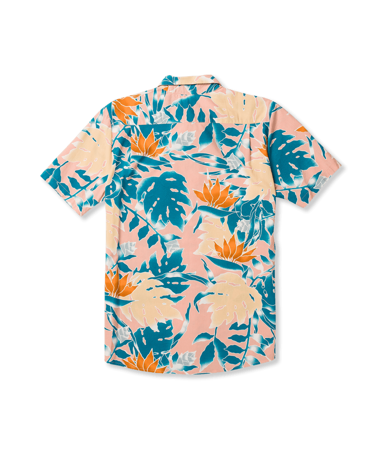 Volcom Leaf Pit Floral Short Sleeve Button Up T-Shirt