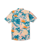 Volcom Leaf Pit Floral Short Sleeve Button Up T-Shirt