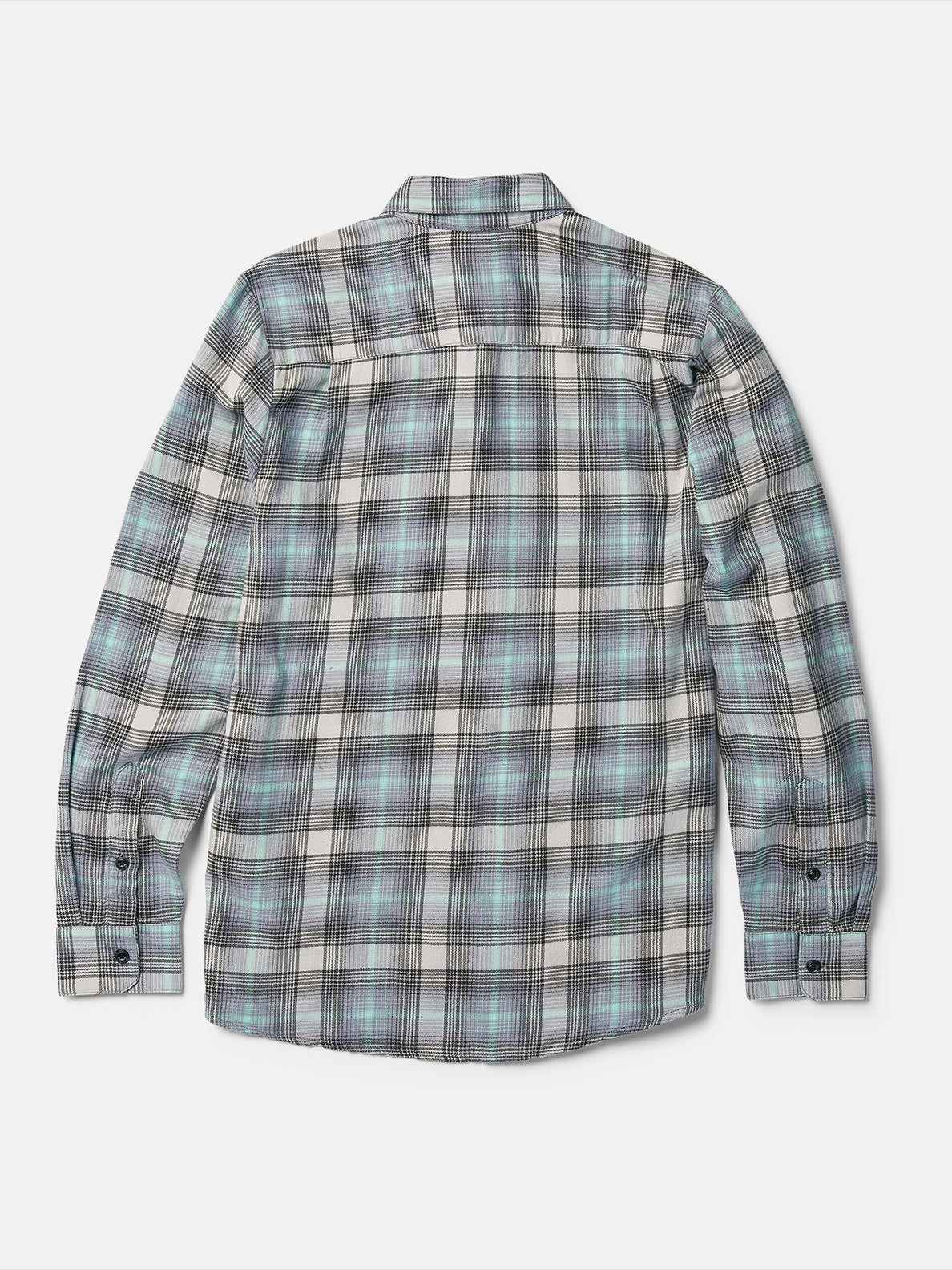 Volcom Men's Caden Long Sleeve Flannel Shirt - Tower Grey