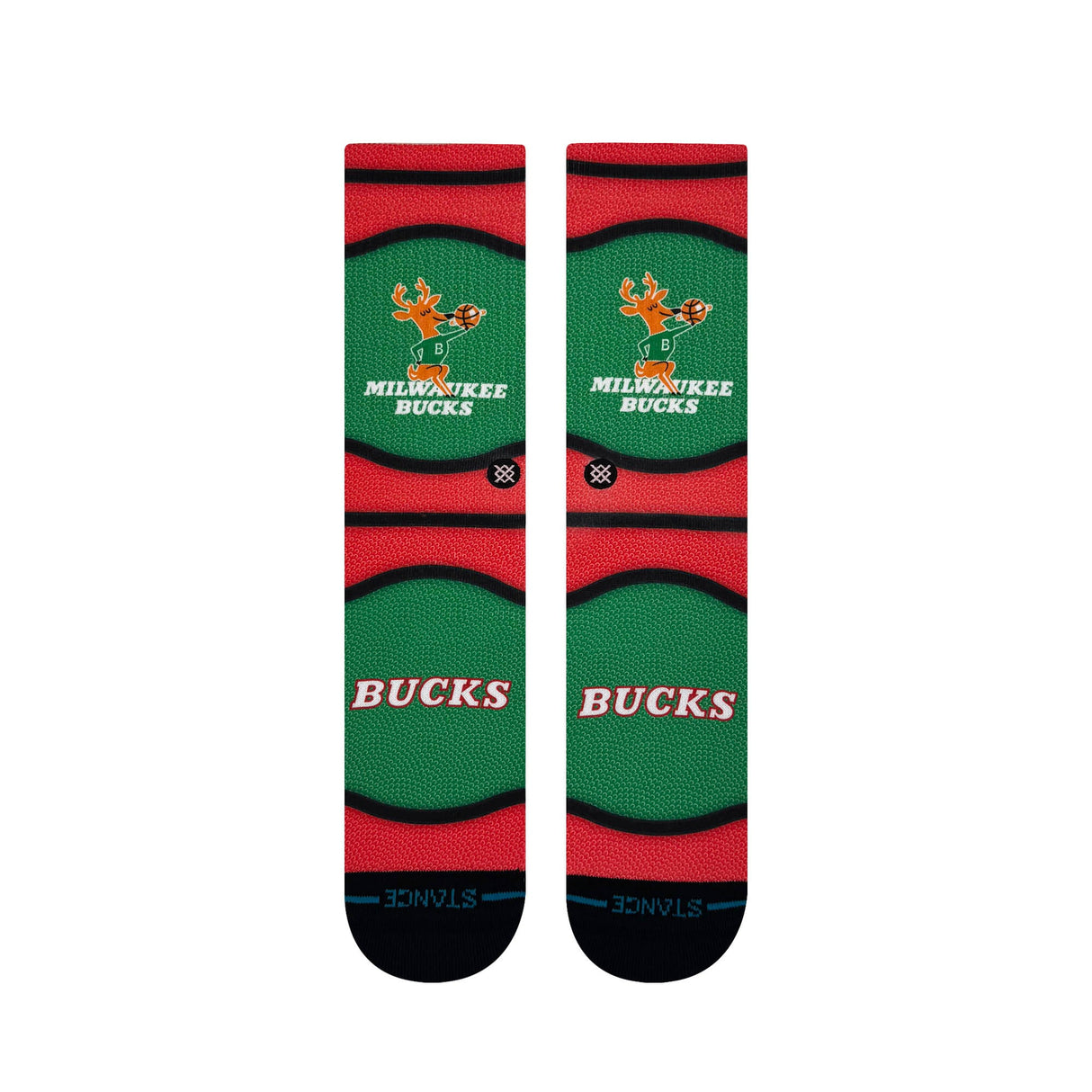 Stance Milwaukee Bucks Mini Ball Hardwood Classics Crew Socks