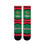 Stance Milwaukee Bucks Mini Ball Hardwood Classics Crew Socks