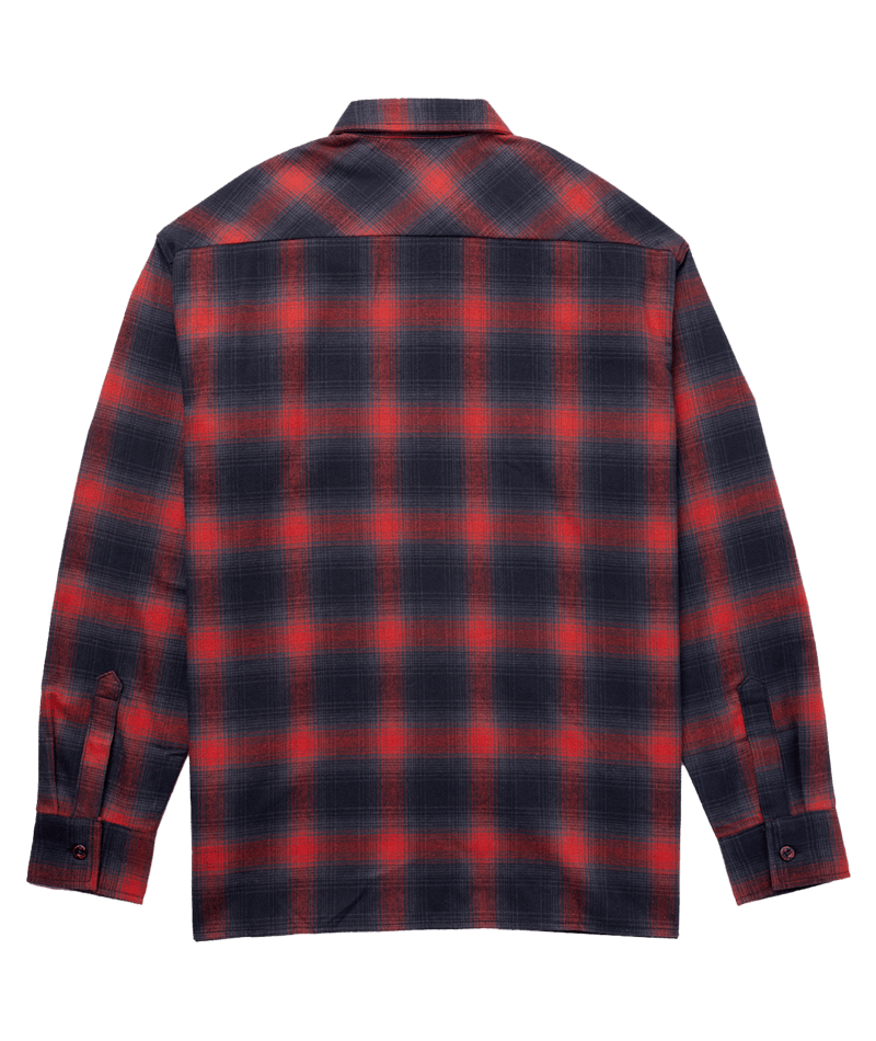 Dickies X Spitfire Flannel Long Sleeve T-Shirt -Red Ochre