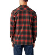 Dickies X Spitfire Flannel Long Sleeve T-Shirt -Red Ochre