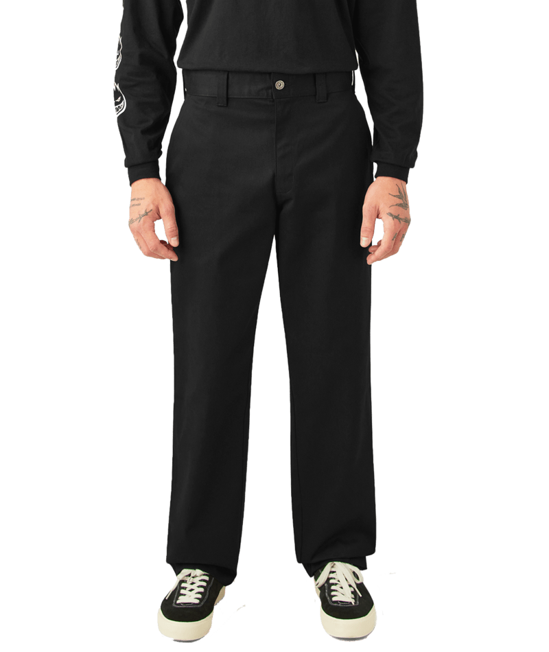 Dickies X Spitfire Pant With Flannel Cuff - Black