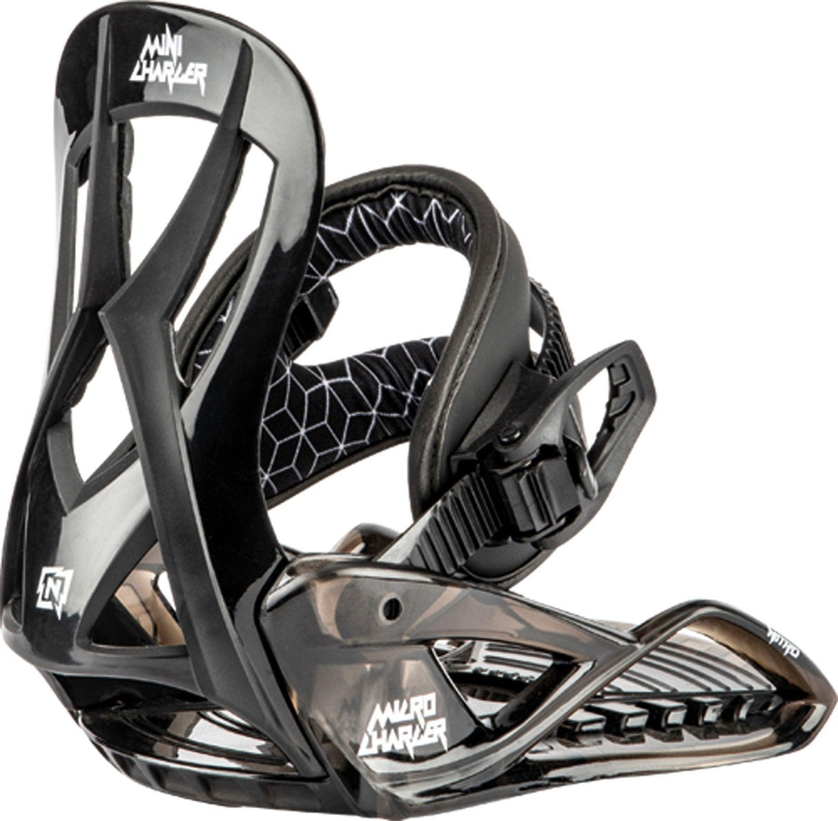 Nitro Micro Charger Kids Snowboard Bindings 2025 - Black