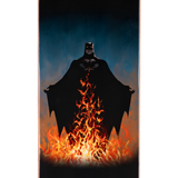 Welcome x Batman Bat Flames on Popsicle Skateboard Deck - 8.5"