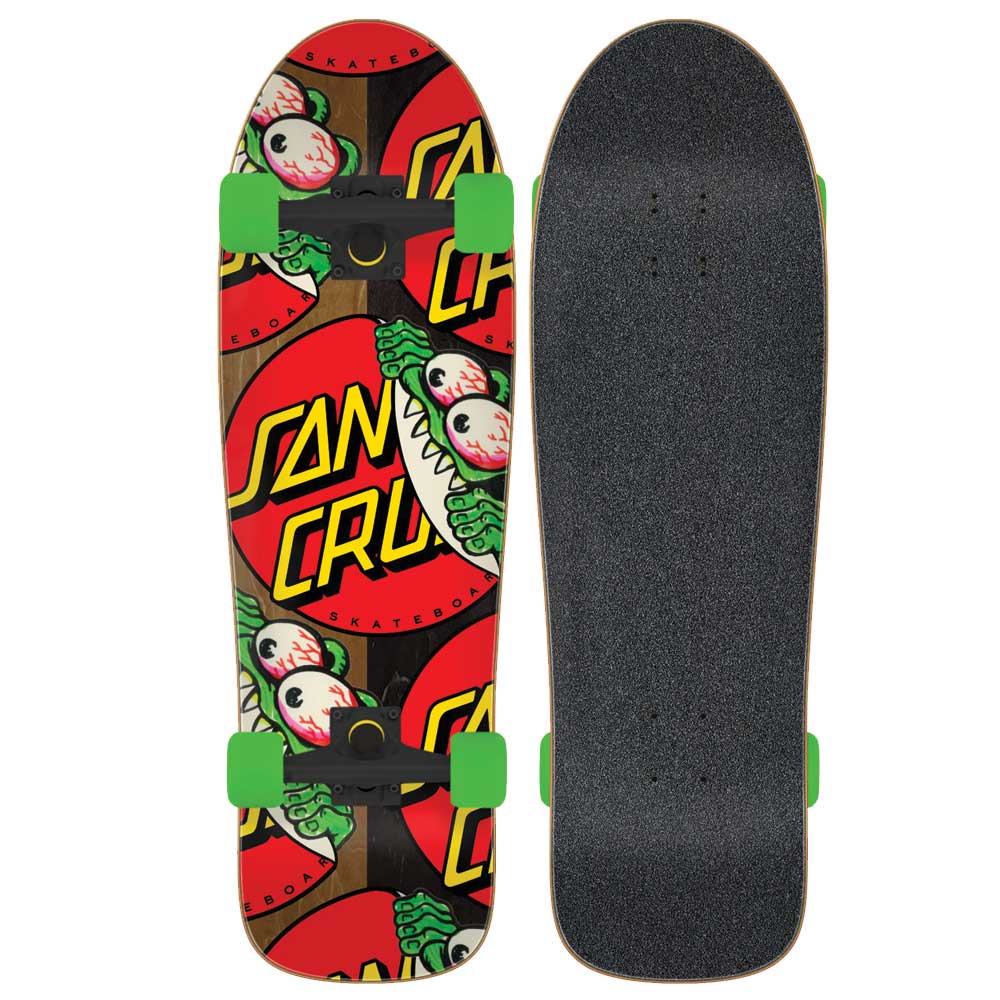 Santa Cruz Beware Dot Shaped Cruiser Skateboard 9.7"