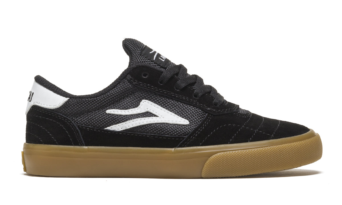 Lakai Cambridge Kids Skate Shoes - Black Suede