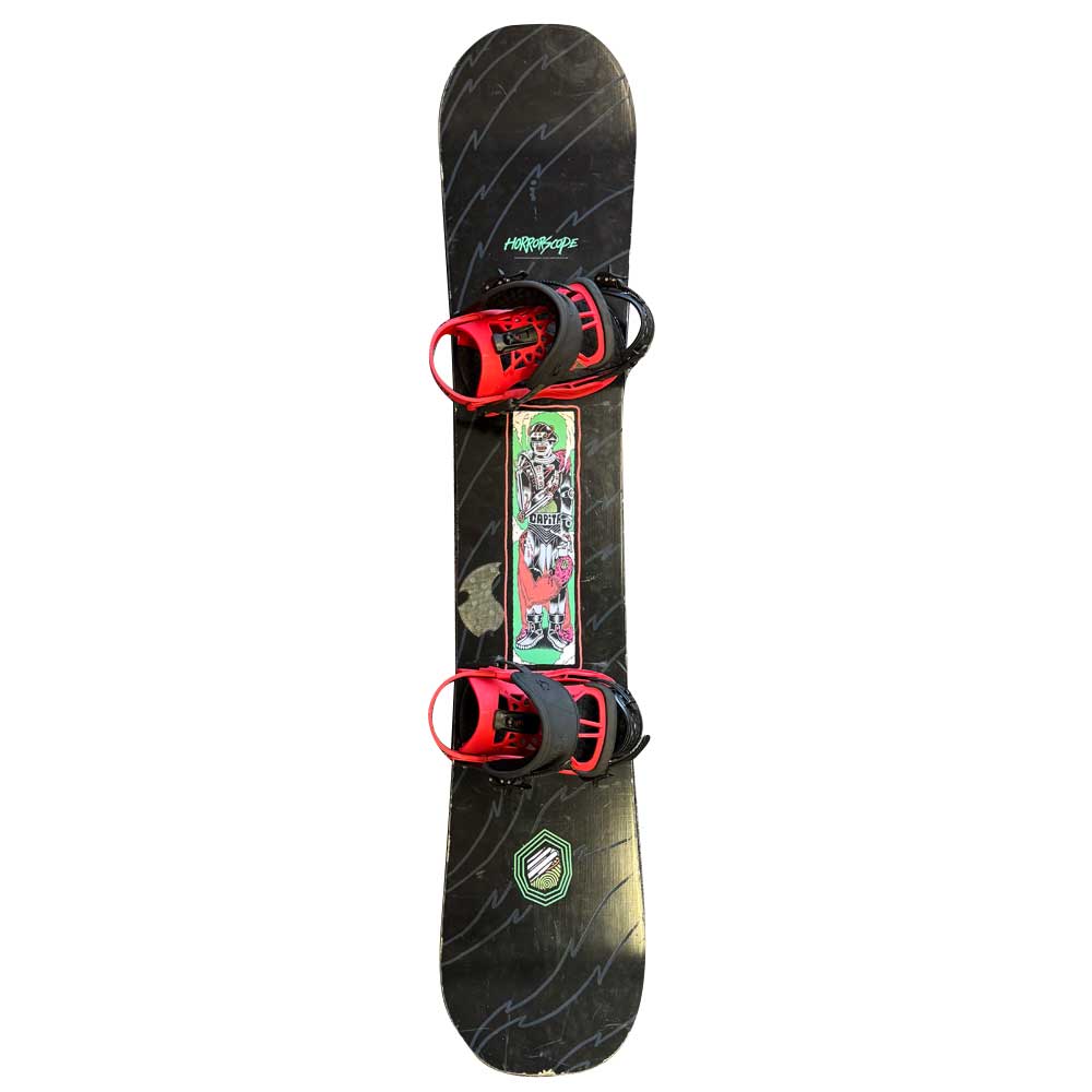 Pre Owned Capita Horrorscope 149cm Snowboard and Medium Union Flite Pro Bindings