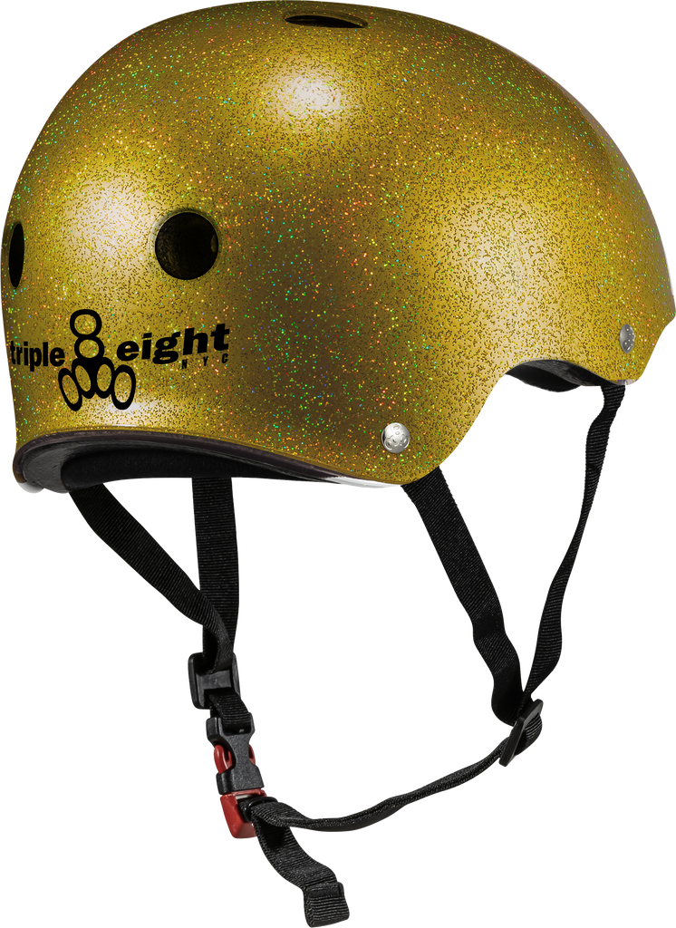 Triple 8 Certified Sweatsaver Skateboard Helmet - Glitter