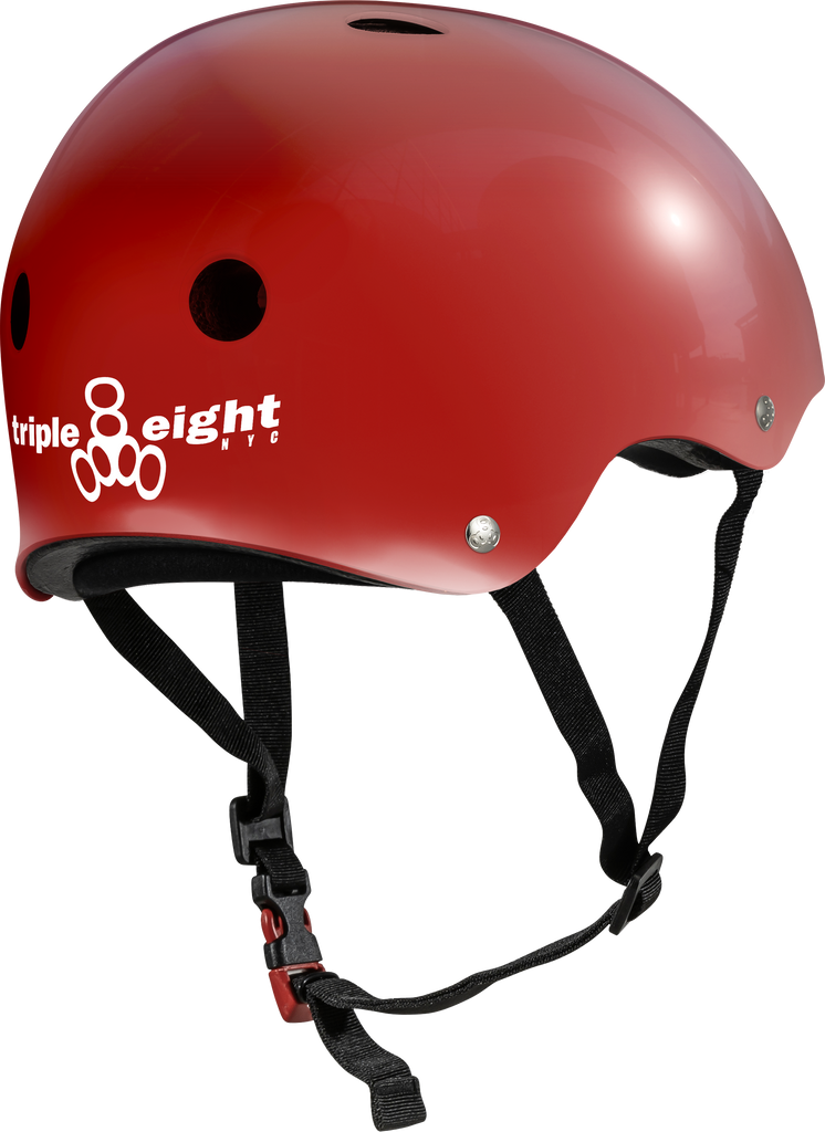 Triple 8 Certified Sweatsaver Skateboard Helmet - Solid Colors