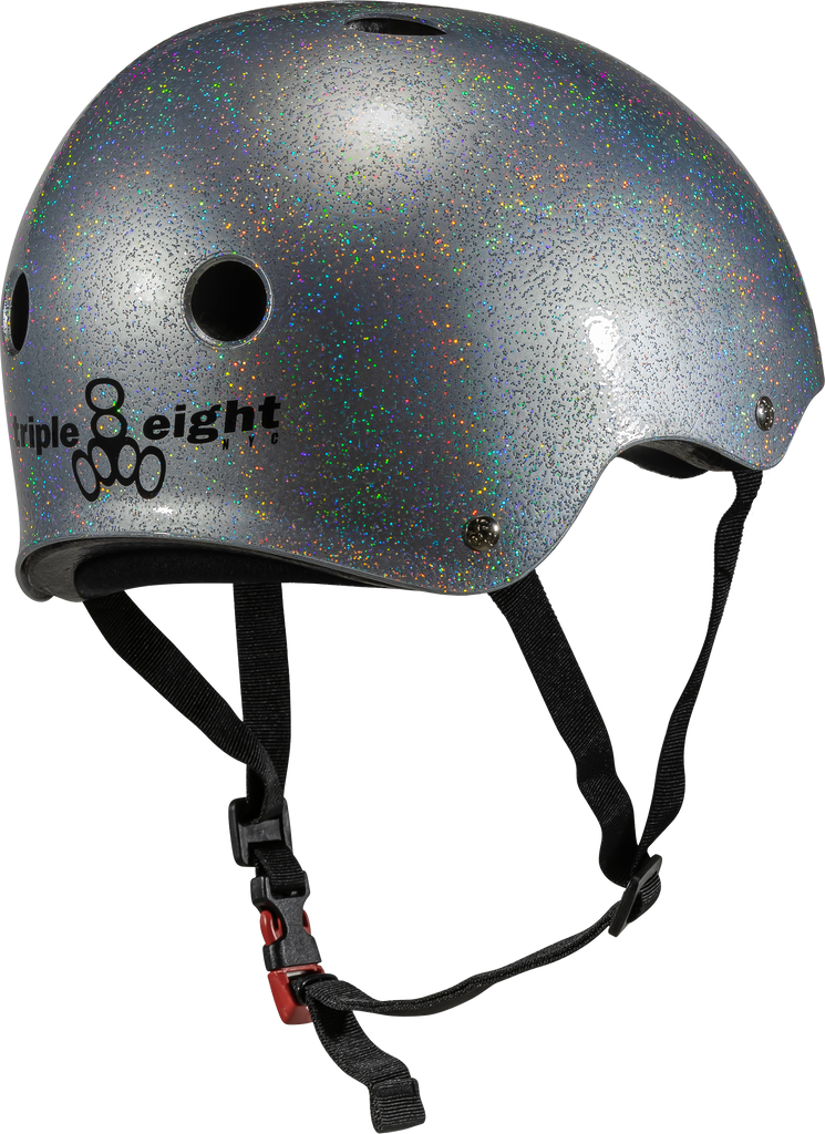 Triple 8 Certified Sweatsaver Skateboard Helmet - Glitter