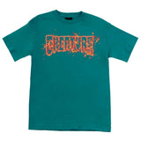 Creature Inferno Logo Outline Short Sleeve T-Shirt - Jade Green