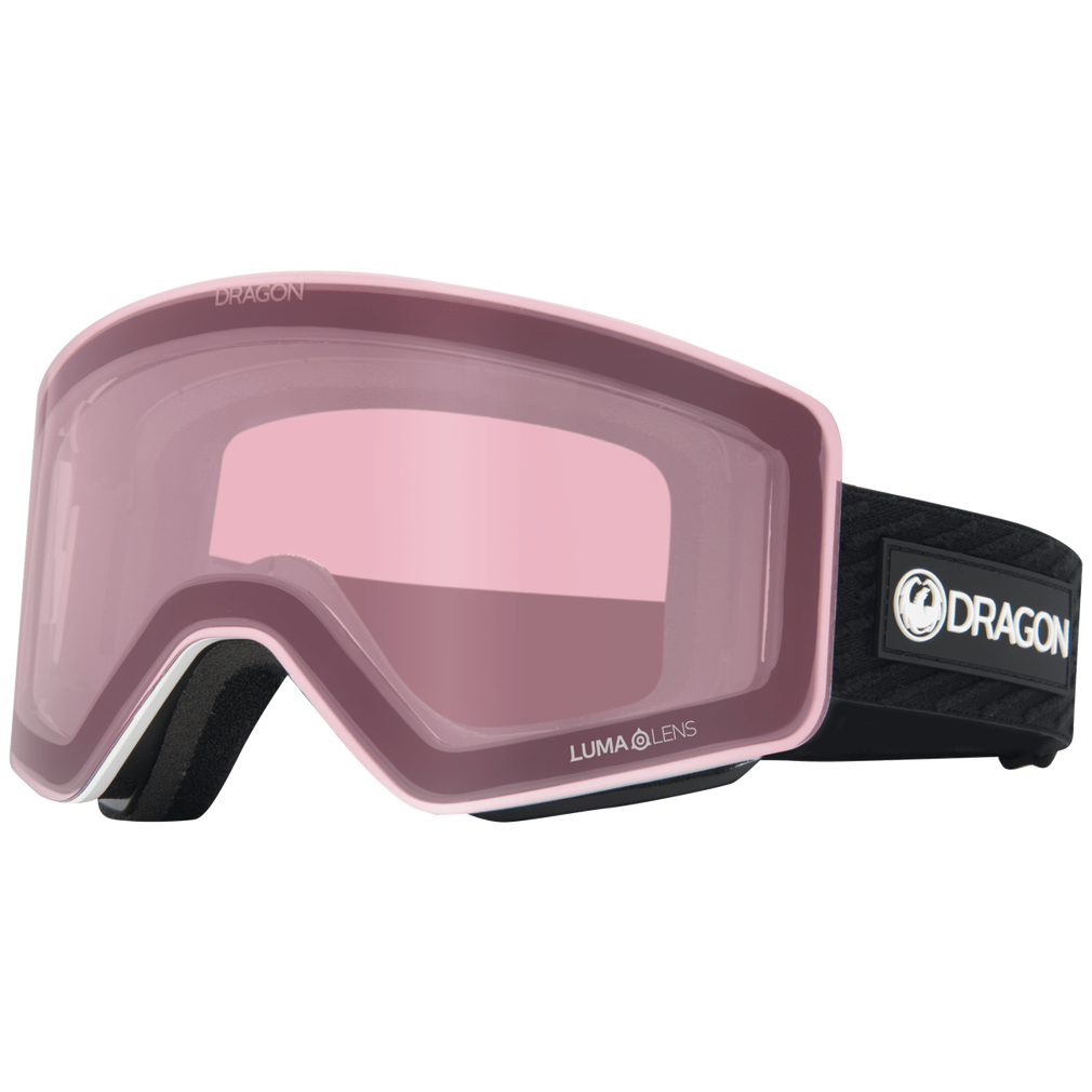 Dragon R1 OTG Snowboard Goggles 2025 - Icon/Lumalens Red Ion + Bonus Lens Lumalens Light Rose