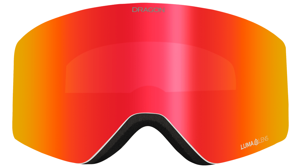 Dragon R1 OTG Snowboard Goggles 2025 - Icon/Lumalens Red Ion + Bonus Lens Lumalens Light Rose