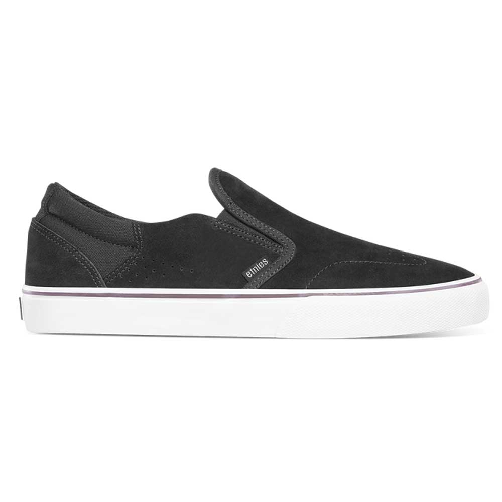 Etnies Marana Slip Skate Shoes - Black Suede - Chase Hawk