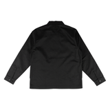 Welcome Nexus Twill Zip Up Embroidered Work Shirt - Black