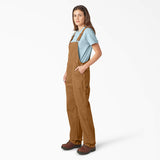 Dickies Relaxed Fit Bib Overalls - Rinsed Brown Duck