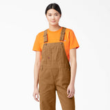 Dickies Relaxed Fit Bib Overalls - Rinsed Brown Duck